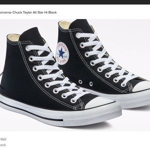 Converse chuck Taylor all star high tops black gently worn
